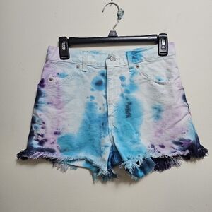 Levi's Vintage‎ 910 Denim Shorts Custom Tie Dyed